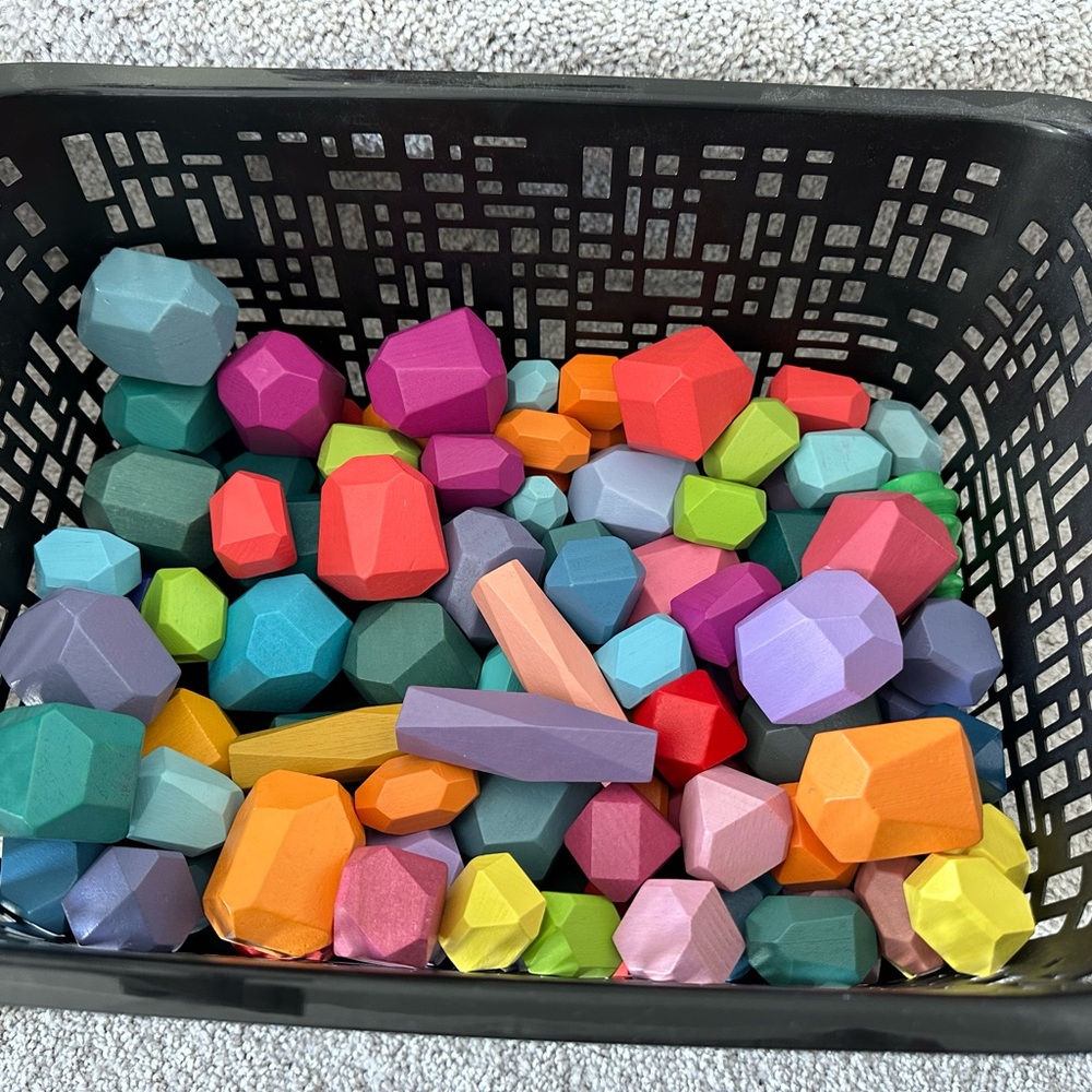 Colorful Geometric Stacking Blocks for Kids - Picture 2 of 2